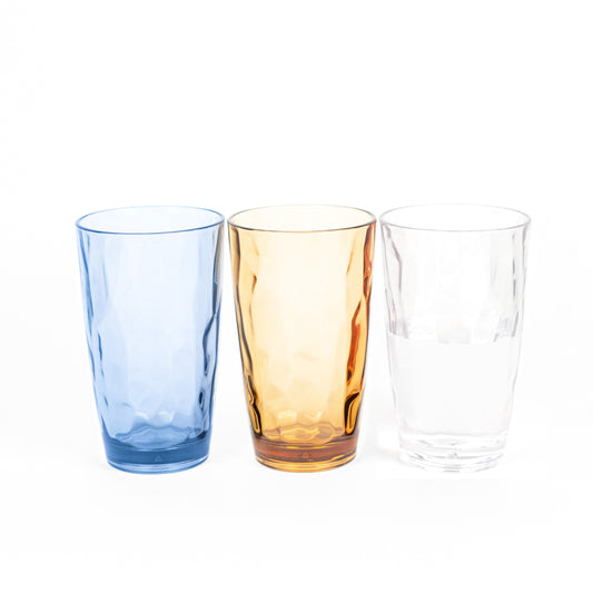 Acrylic Premium Quality Plastic Tall Tumblers | Set of 3